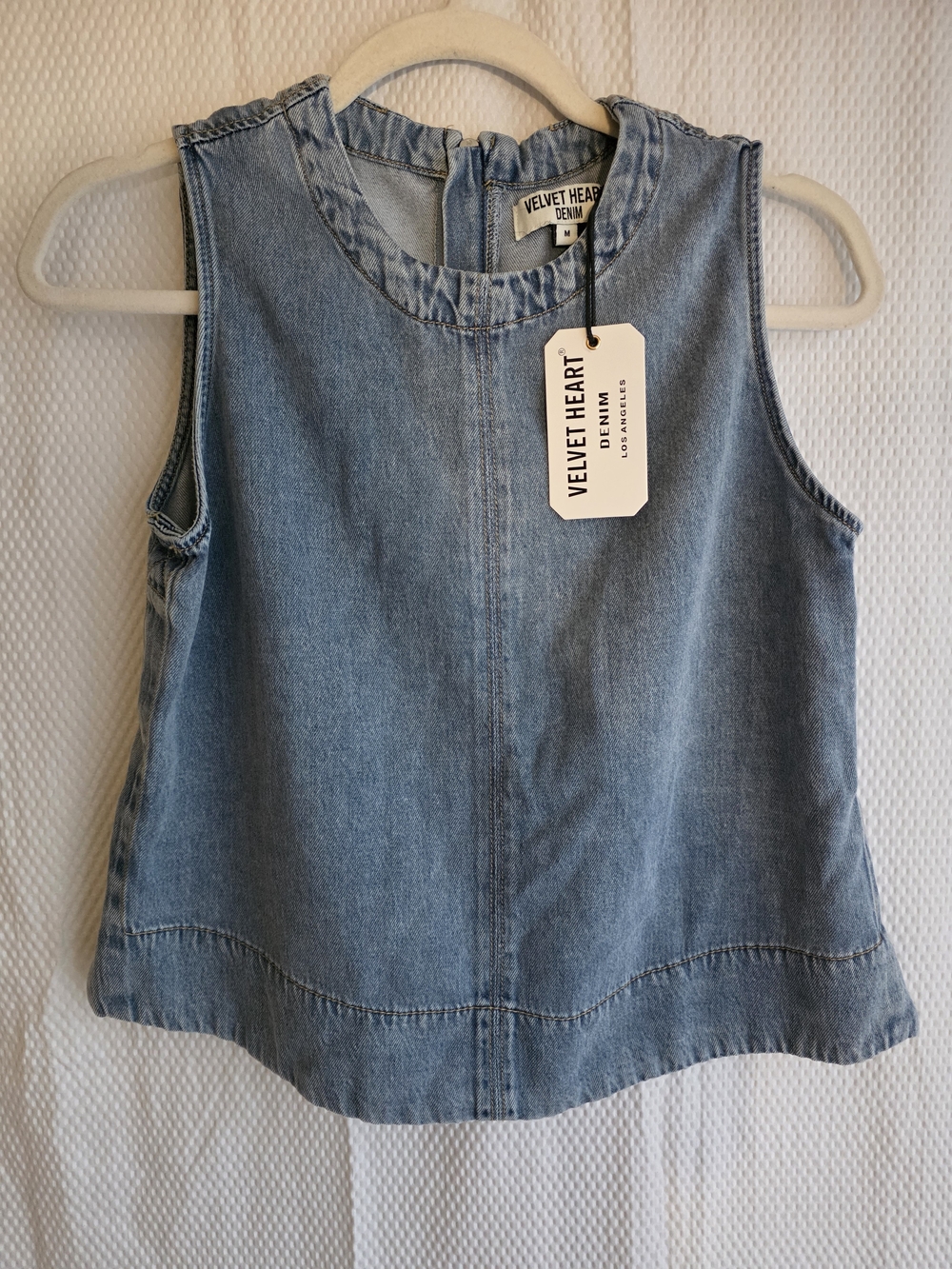 Velvet Heart Light Blue Denim Top - Picture 2 of 7